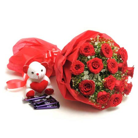 Combo Roses Choco Teddy